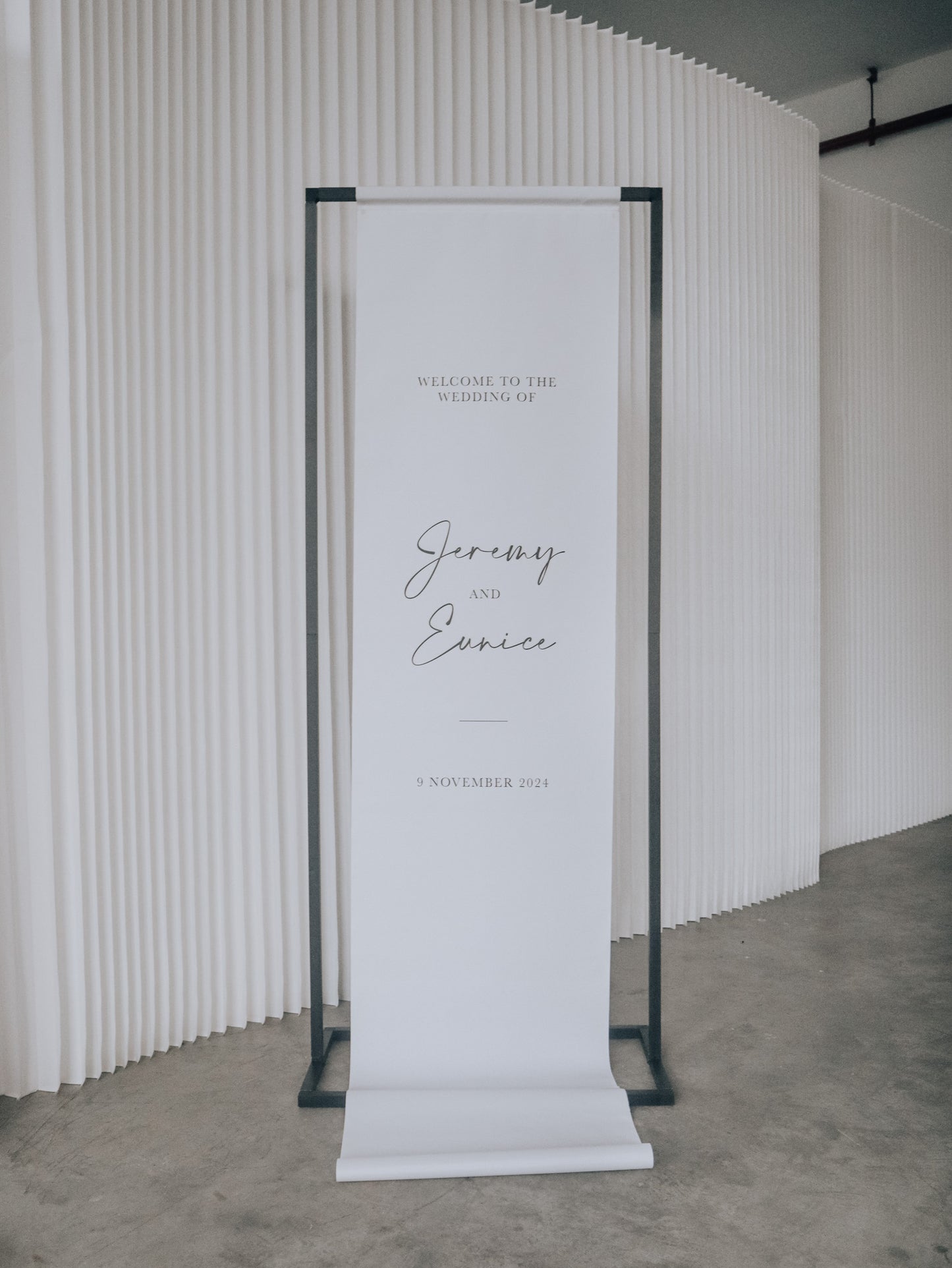 HAVRE Customised Wedding Welcome Fabric Banner