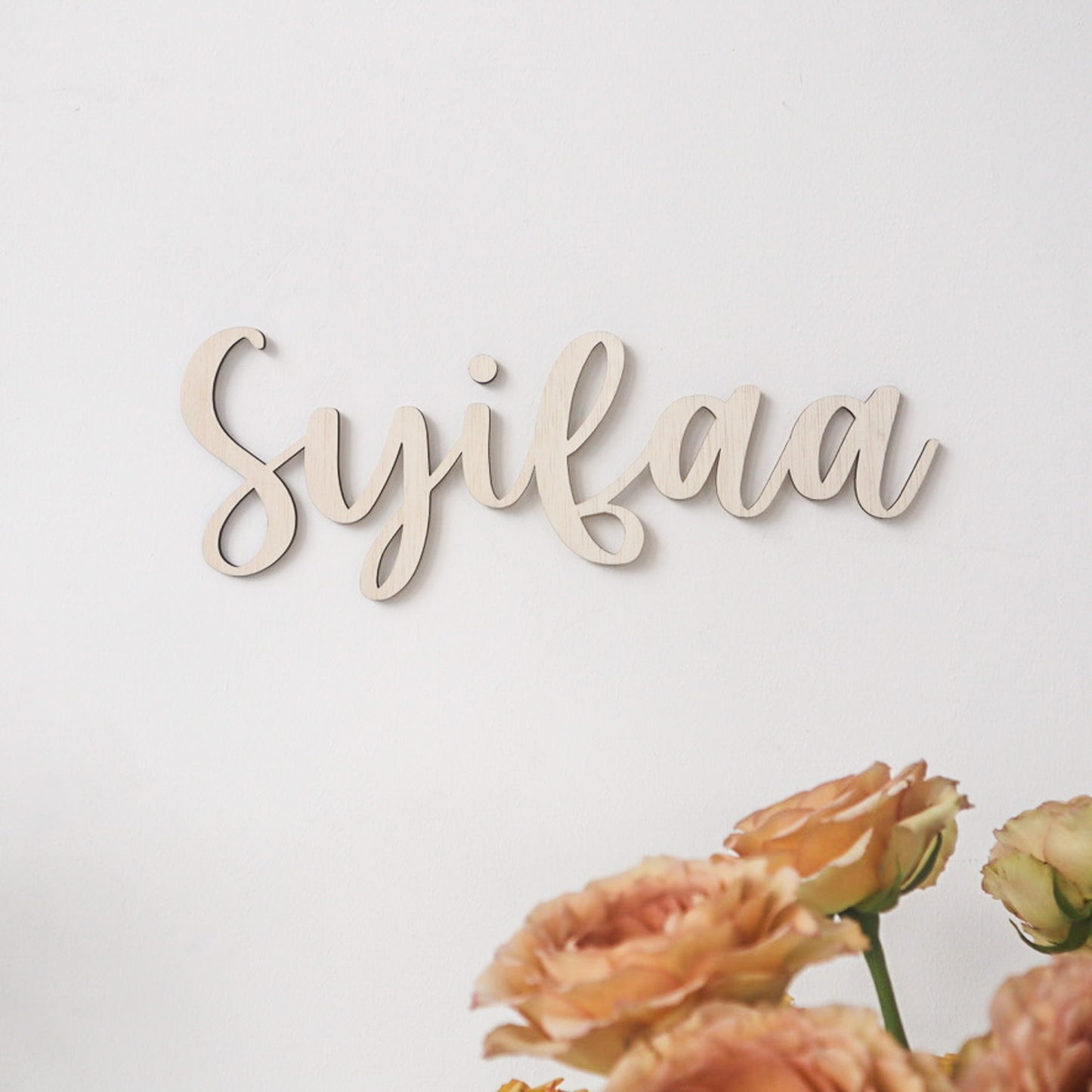 Minimalist Calligraphy Name Signage (Baby Name Sign)