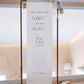 HAVRE Fabric Wedding Welcome Banner Signage