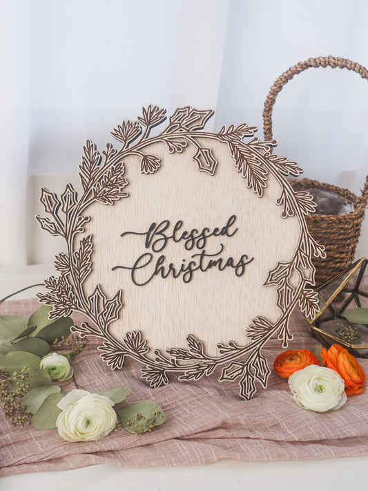 GRACE Handcrafted Botanical Christmas Wreath