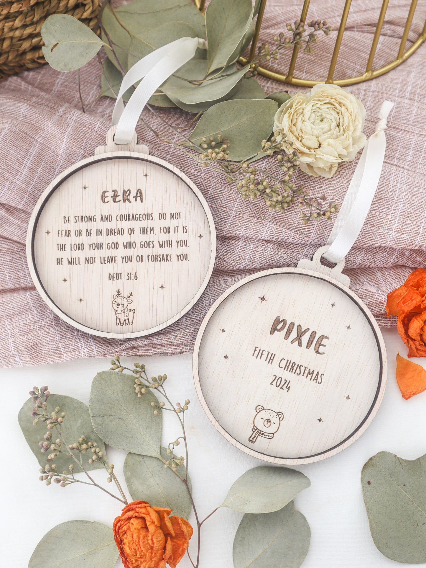 HYGGE Personalised Christmas Ornament (3 Shapes)