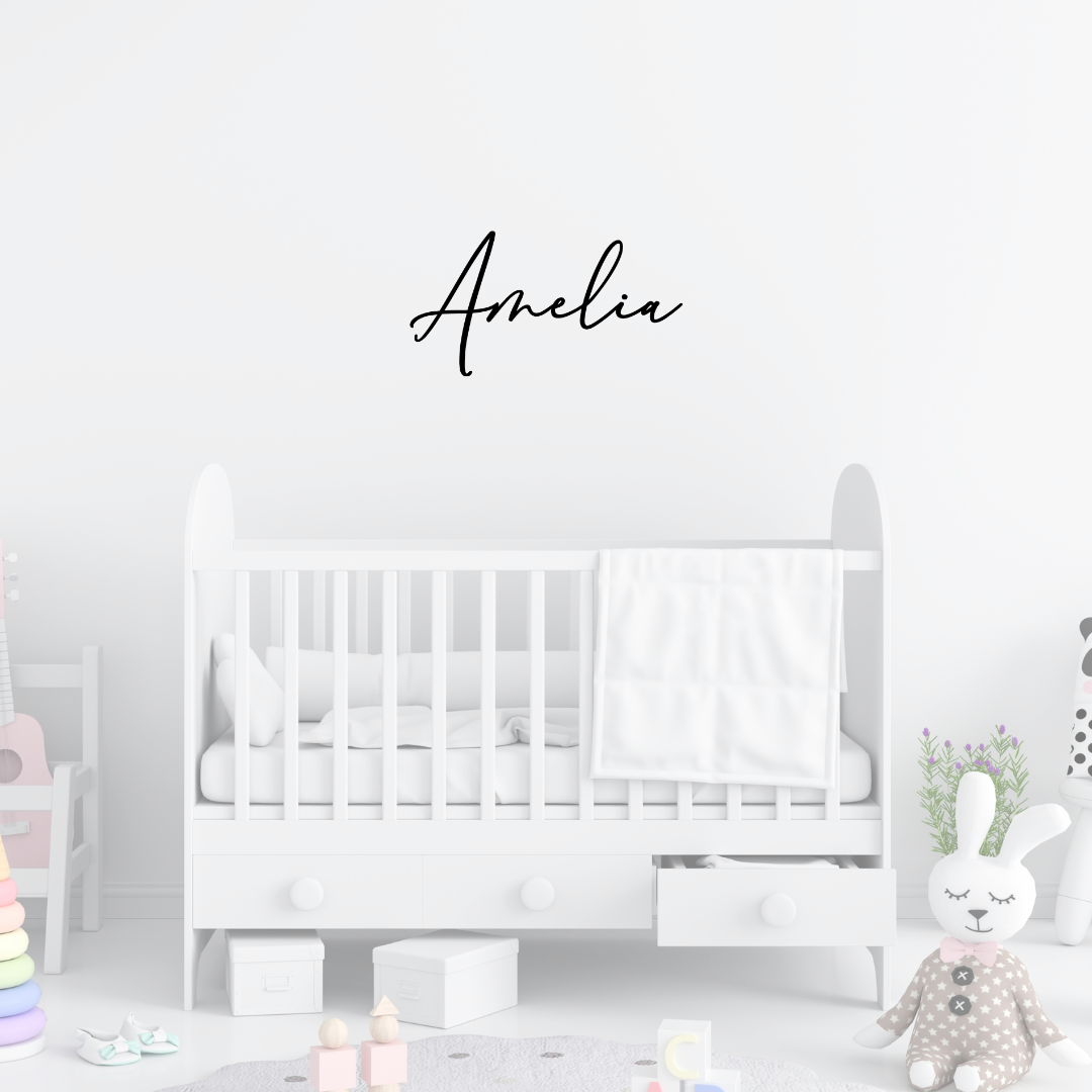 ANGEL Calligraphy Name Signage (Baby/Kids Room Name Sign)