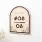 BOTANICS CHLOE Unit Number Sign (with engraved small text)