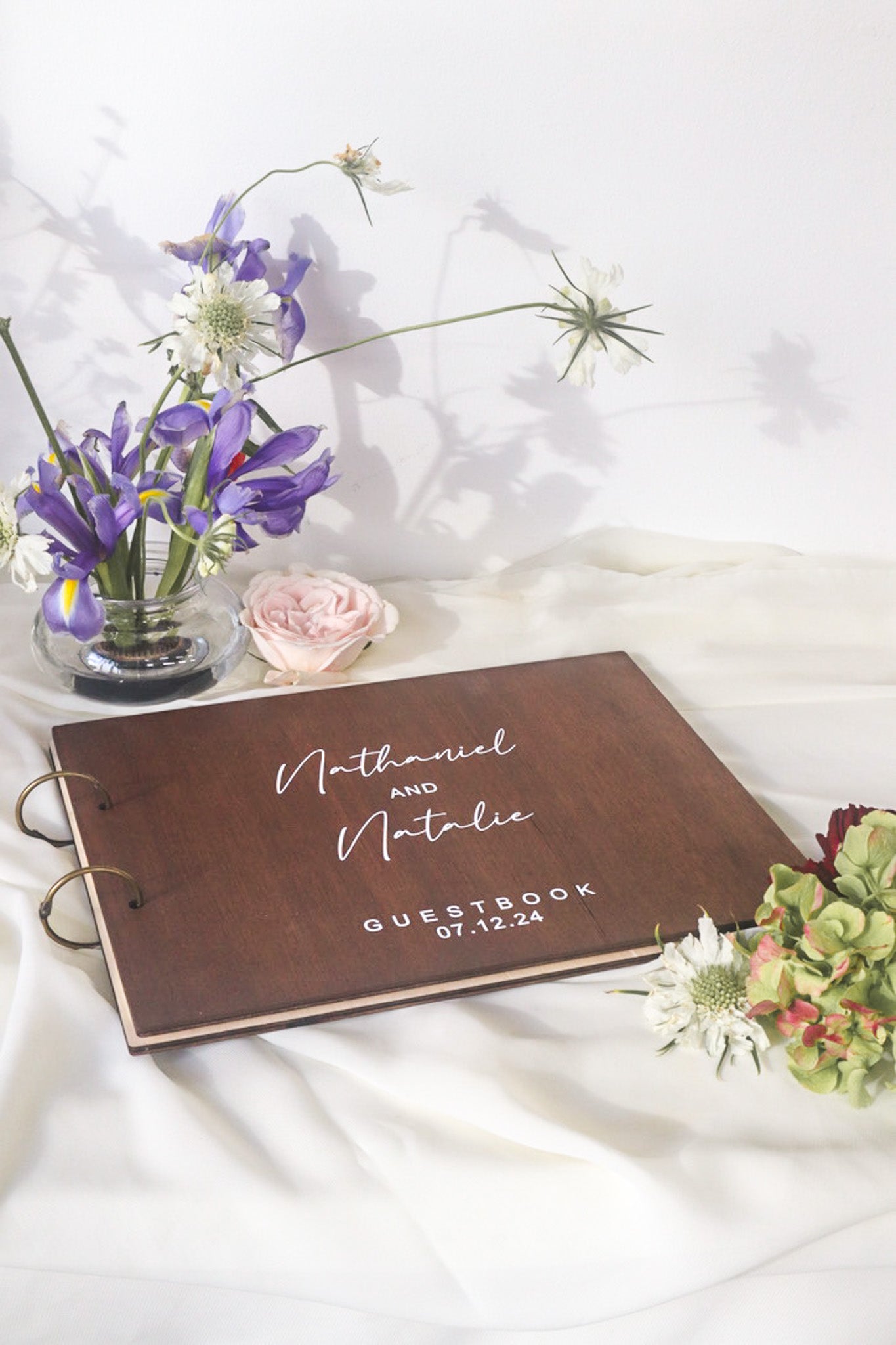 Personalised Wedding Guestbook (Wood) - A4