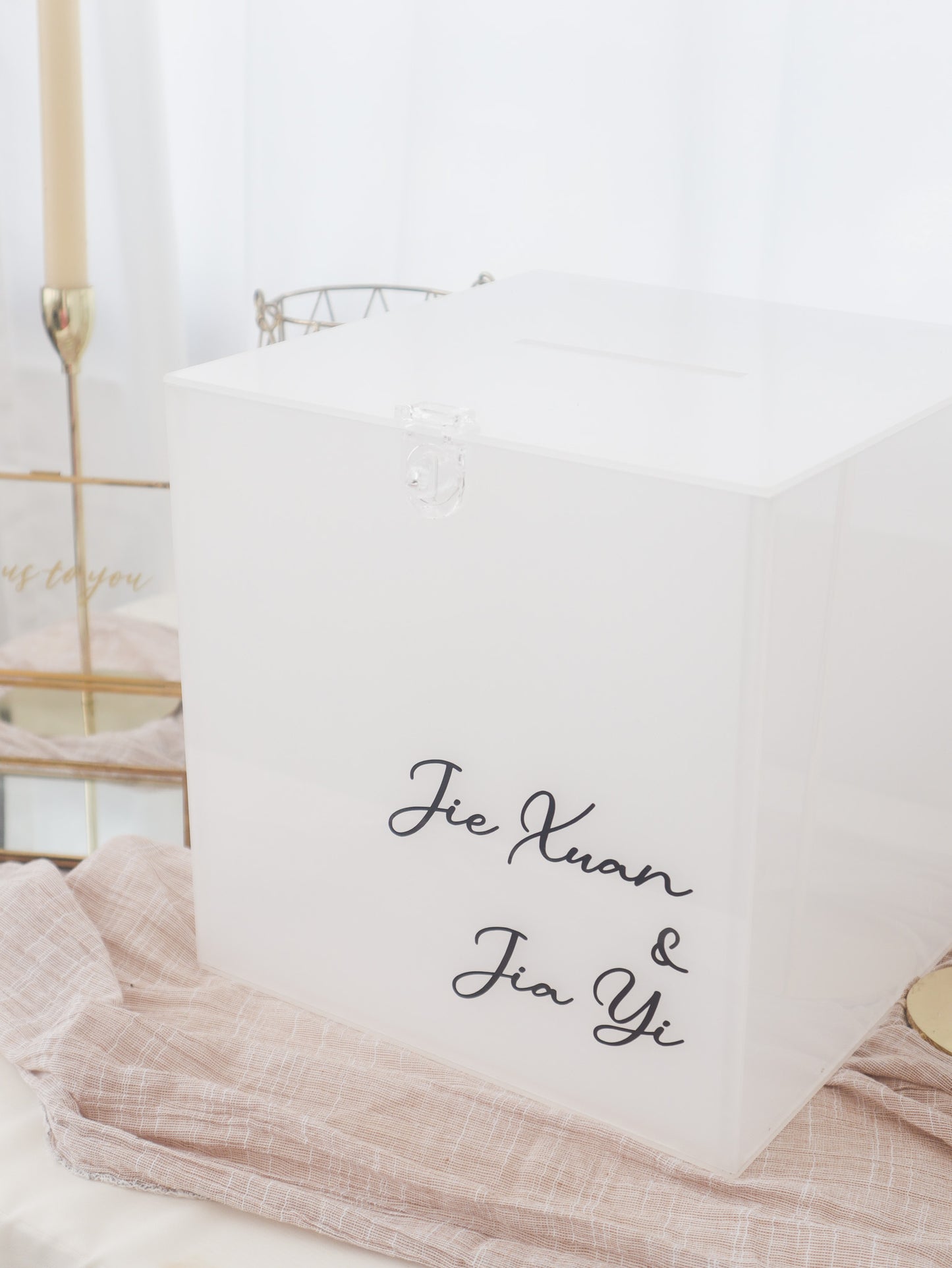 Personalised Wedding Money Box / Wishing Box (1 piece)