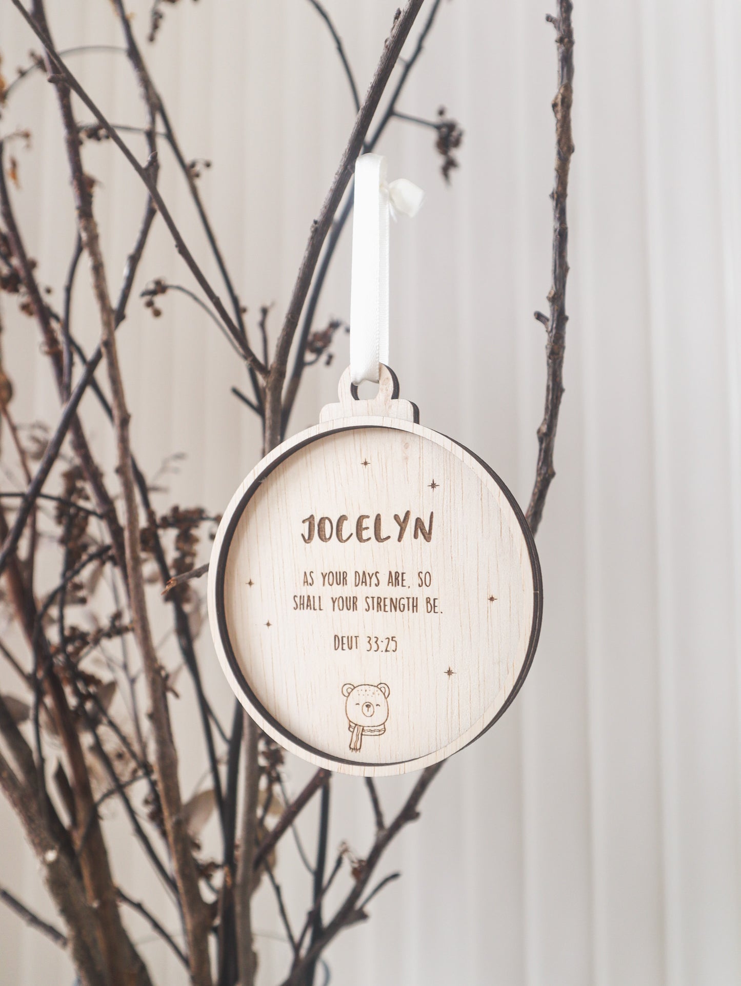 HYGGE Personalised Christmas Ornament (3 Shapes)