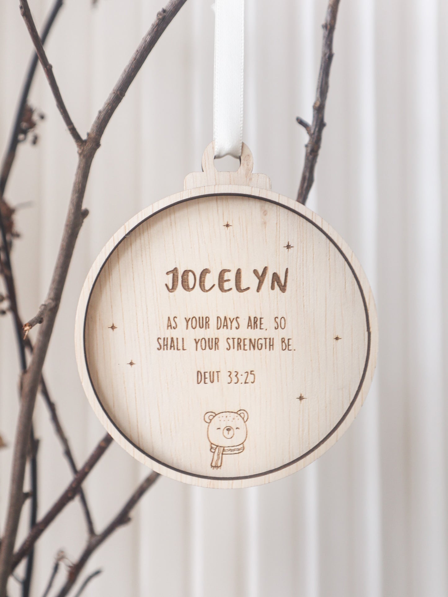 HYGGE Personalised Christmas Ornament (3 Shapes)