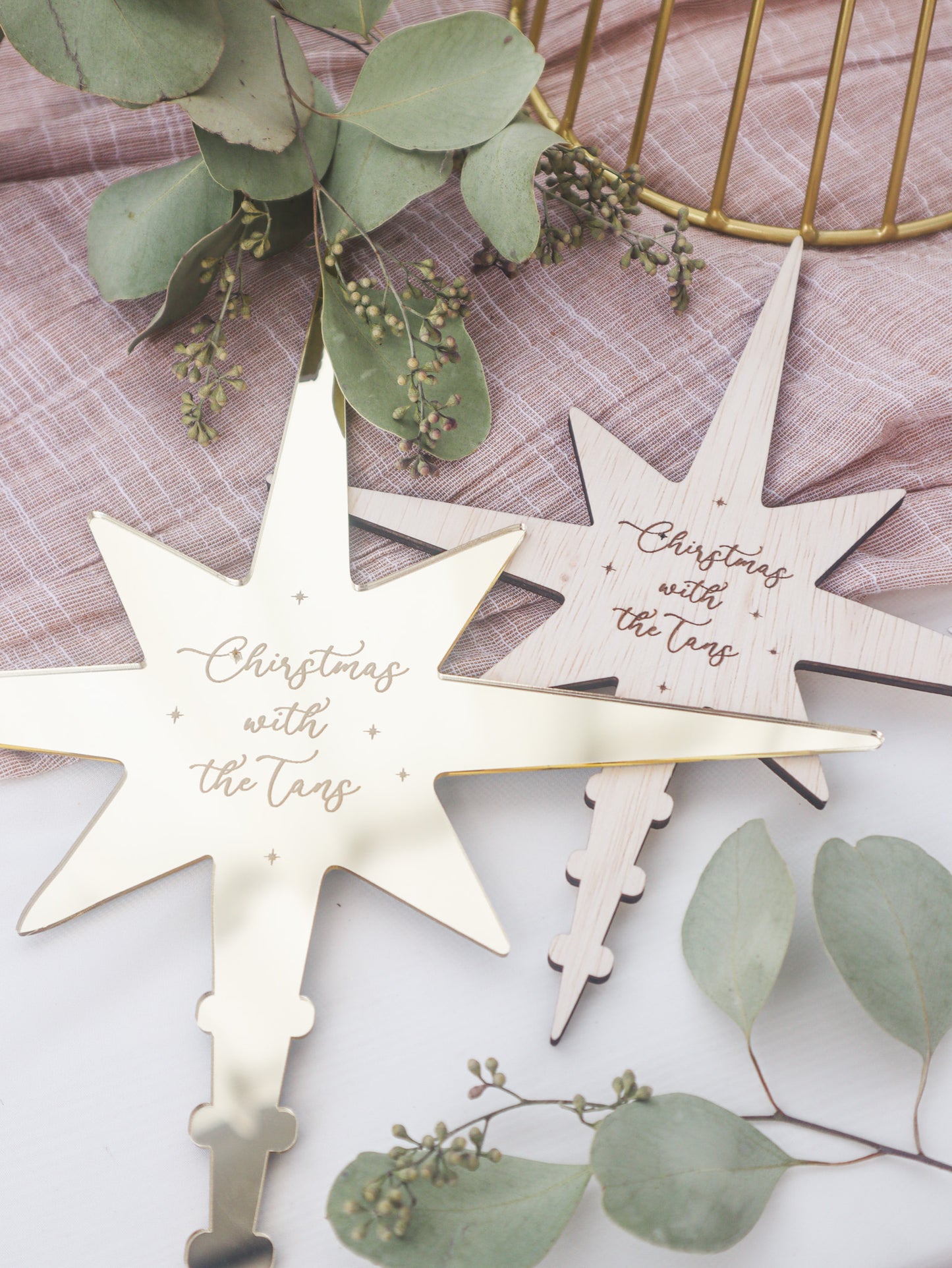 STELLAR Personalised Christmas Tree Topper (4 Options)