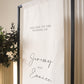 CASPAR Fabric Wedding Welcome Banner Signage