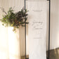 CASPAR Fabric Wedding Welcome Banner Signage