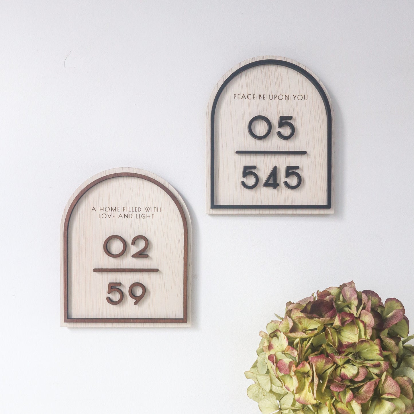 CHLOE Unit Number Sign (with engraved small text)