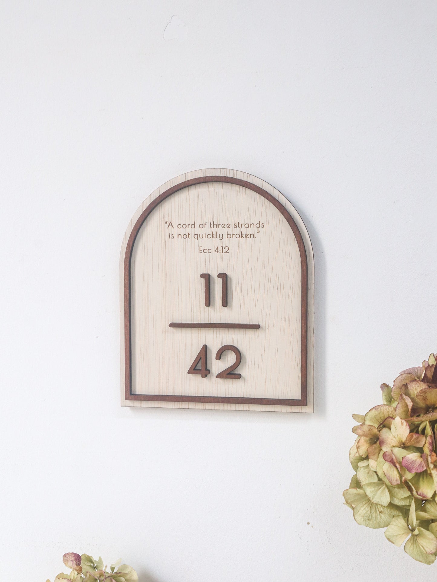 CHLOE Unit Number Sign (with engraved small text)