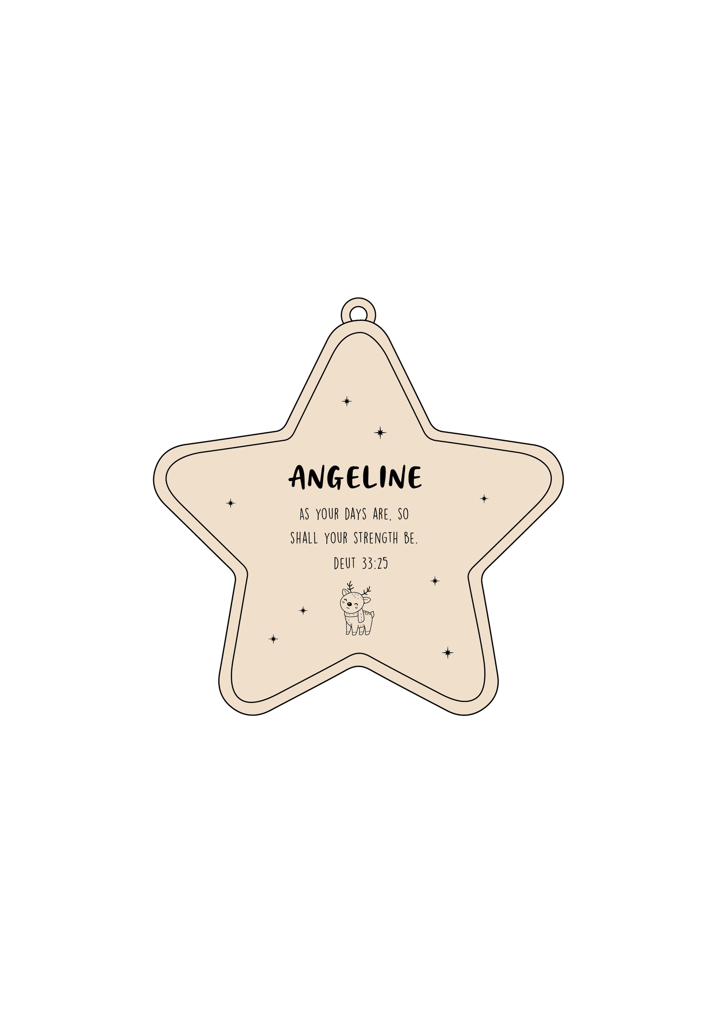 HYGGE Personalised Christmas Ornament (3 Shapes)