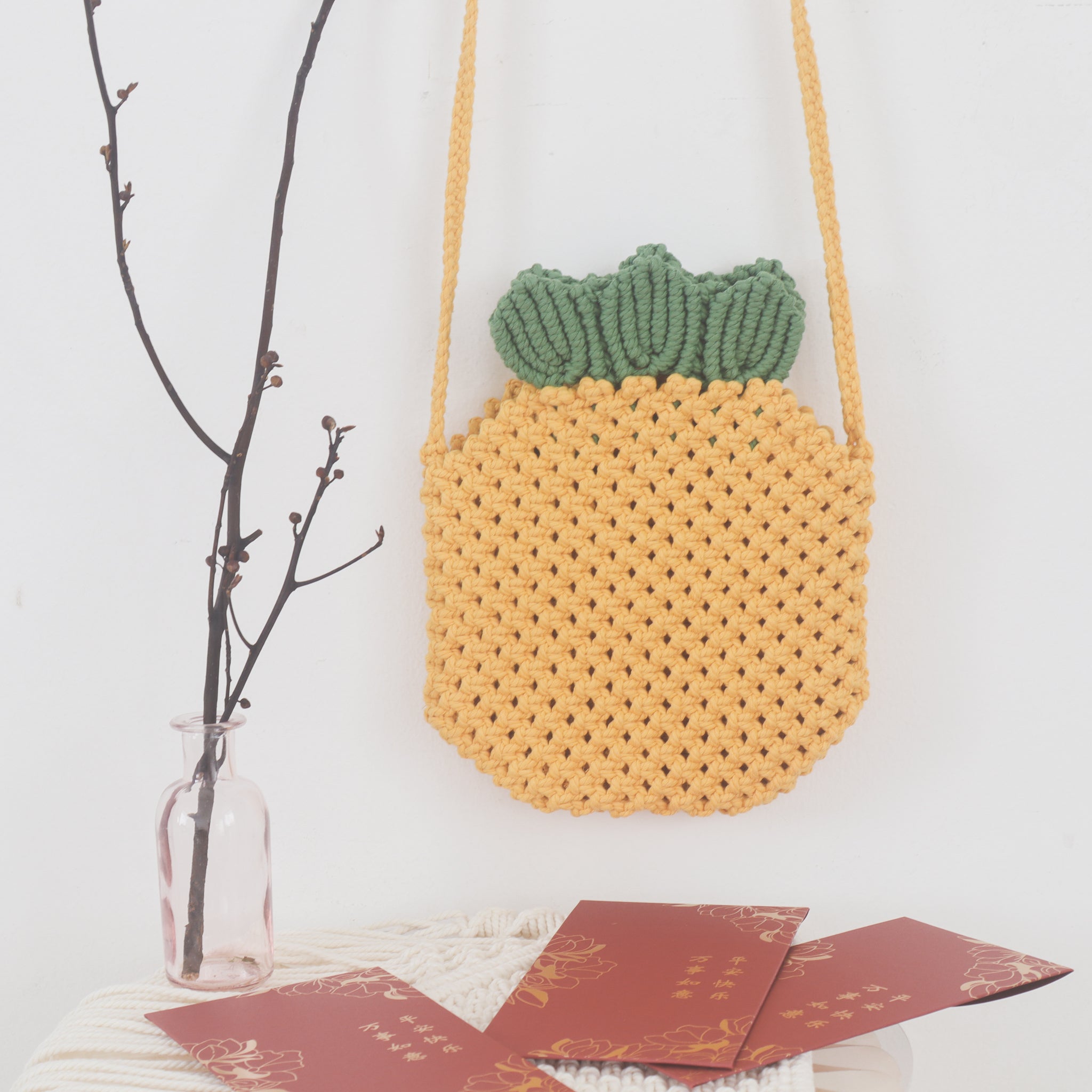 Macrame discount bag 3